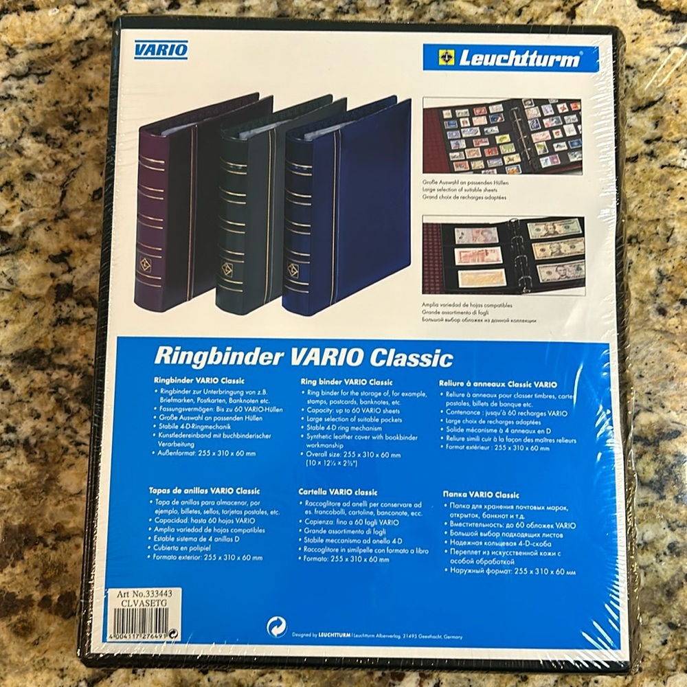 Lighthouse Ringbinder Vario Classic 4-ring binder‎ & case for stamp collection